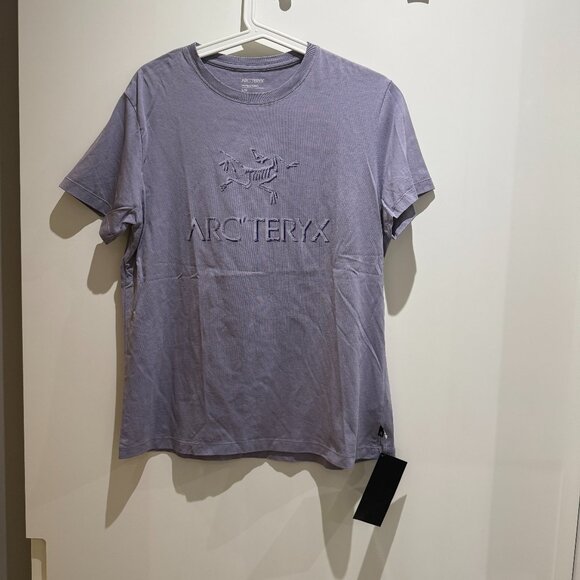Arc'teryx Arc'Word Cotton T-Shirt WOMENS Short Sleeves Velocity Large - Picture 1 of 3